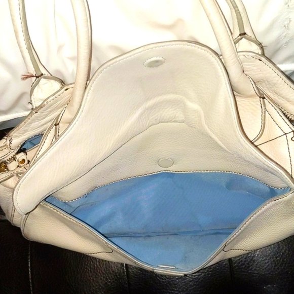 COLE HAAN | Leather Off White Cream Shoulder Bag - Picture 4 of 10